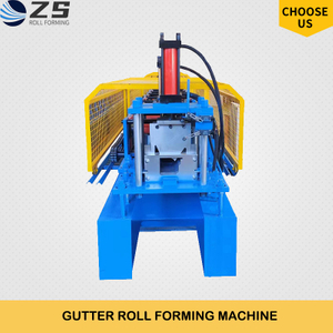 Color Steel Water Proof Roof Rain Seamless Gutter Downspout Roll Forming Machine